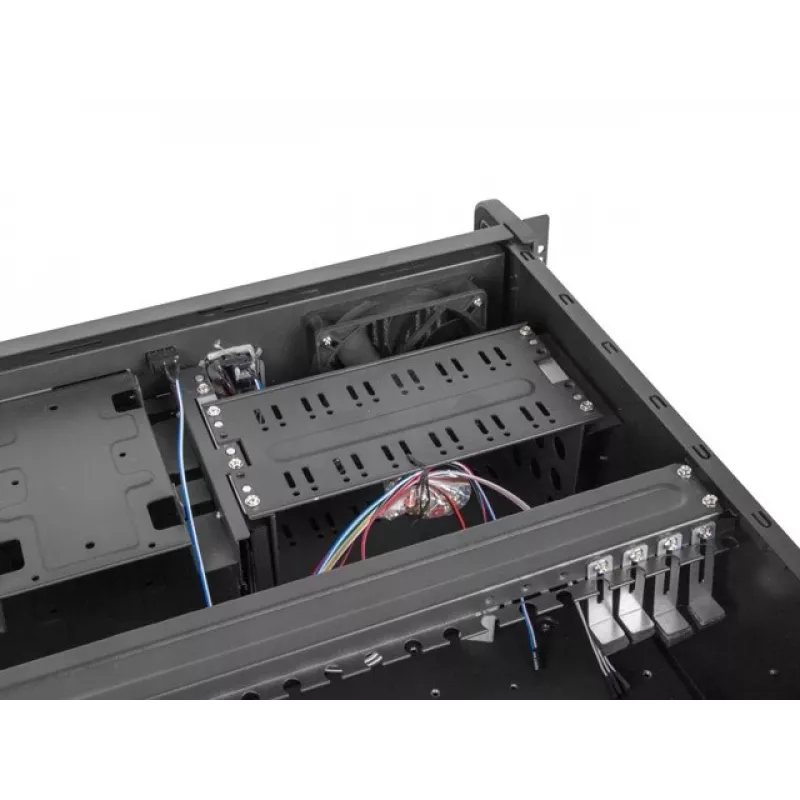 Lanberg SC01-4504-10B Rackmount Server Chassis ATX 450/10 19 inch/4U, Black