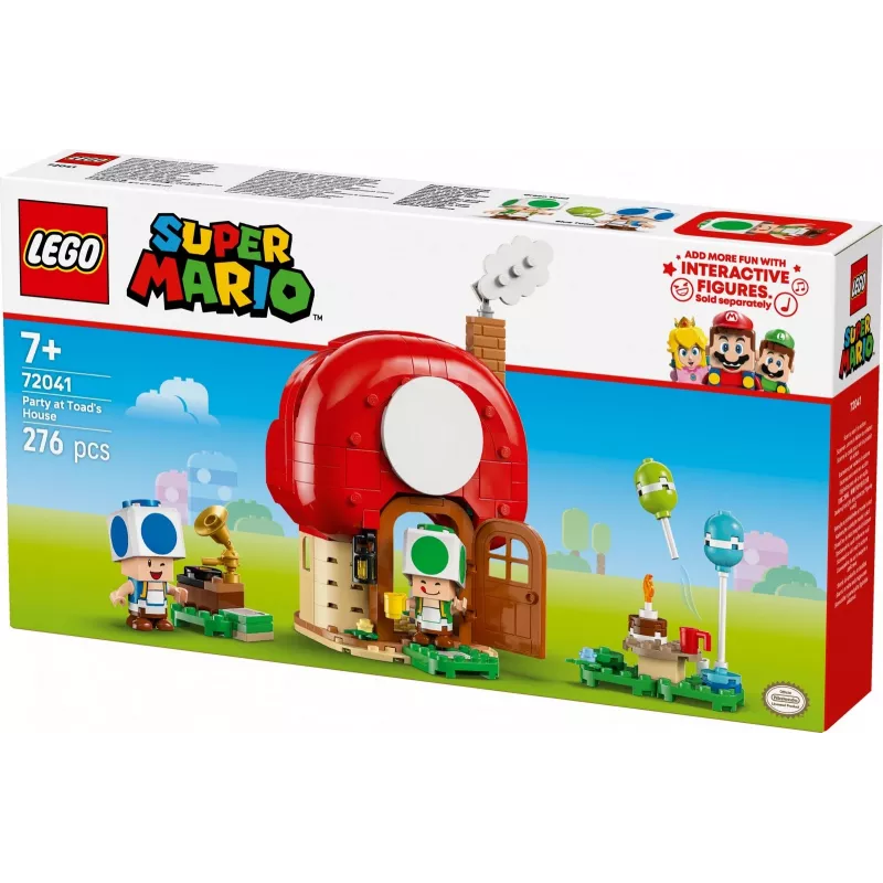 Construction toy LEGO Super Mario Party at the Toad House set 72041 with interactive play features