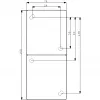 BUSCH JAEGER BJ 20-02EW-53 Socket Outlet m.Hinged Cover Vertical 2f ocean IP44 Grey/Blue