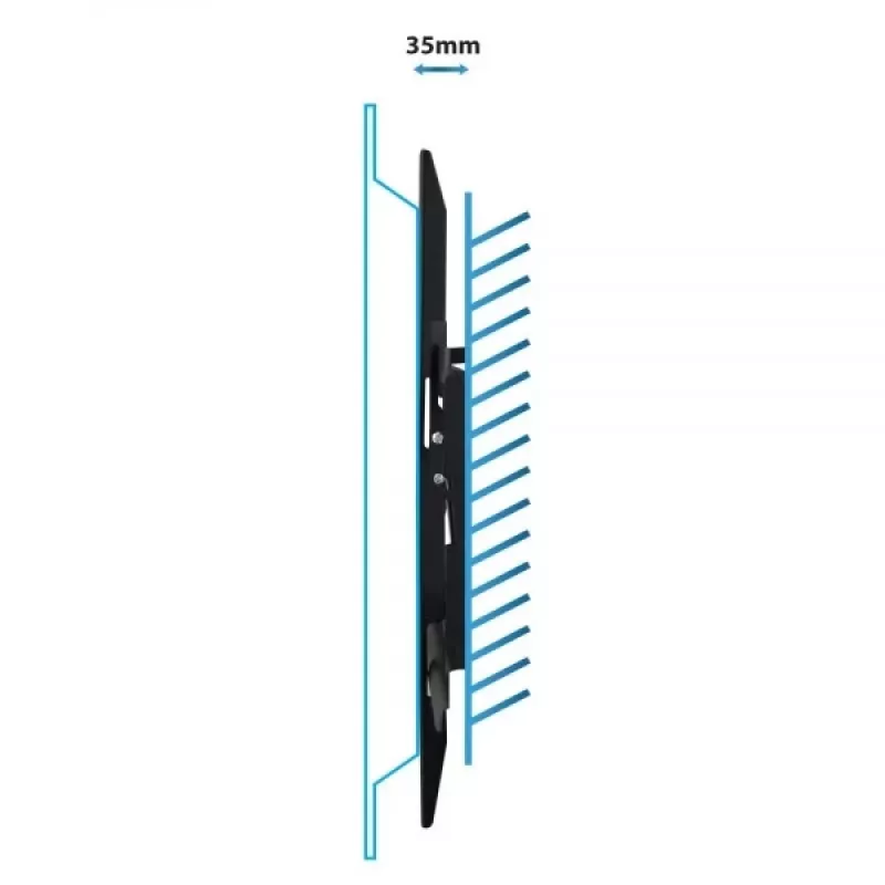 TV Wall Mount Esperanza HYPNOS 177.8 cm 70 inch Black Max 30 kg