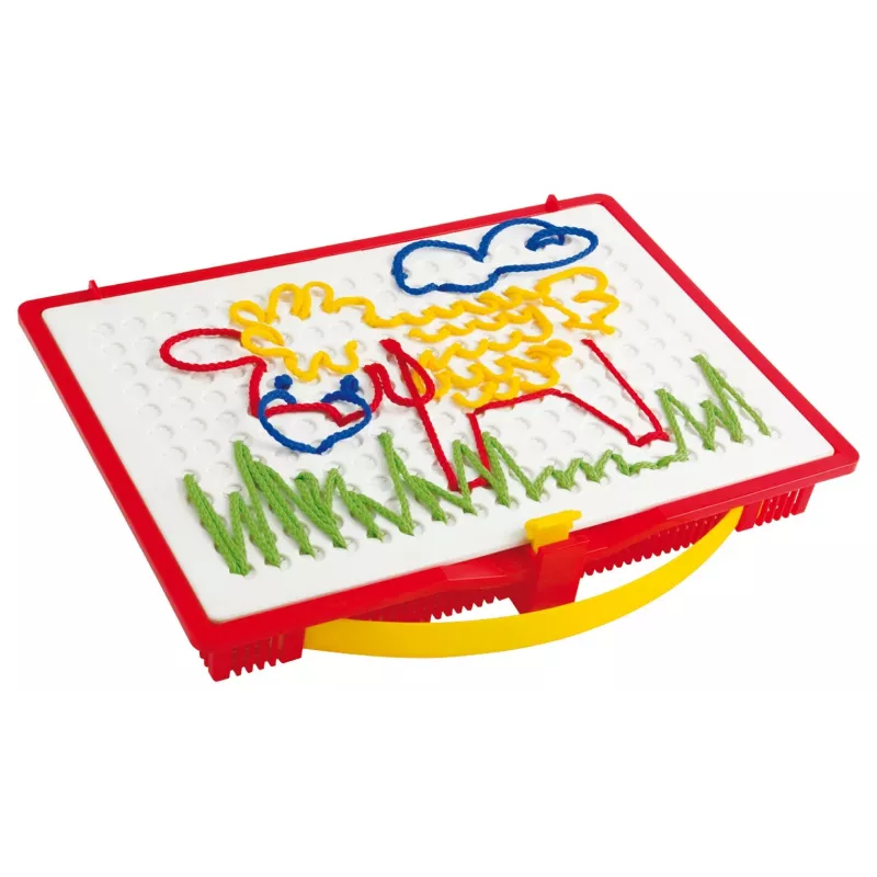 Quercetti 0570 Filo embroidery strings learning toy, age 4+, multicolour