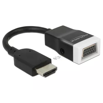 Video Cable Adapter HDMI Type A VGA D-Sub + 3.5mm DeLOCK 65587