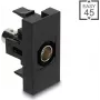 BNC module DELOCK 90960 Easy 45 Black — BNC connector module, angled 45°