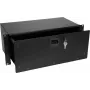 Rack drawer Omnitronic SN-4 4U with lock — 4U rack-mounted sliding drawer for equipment storage