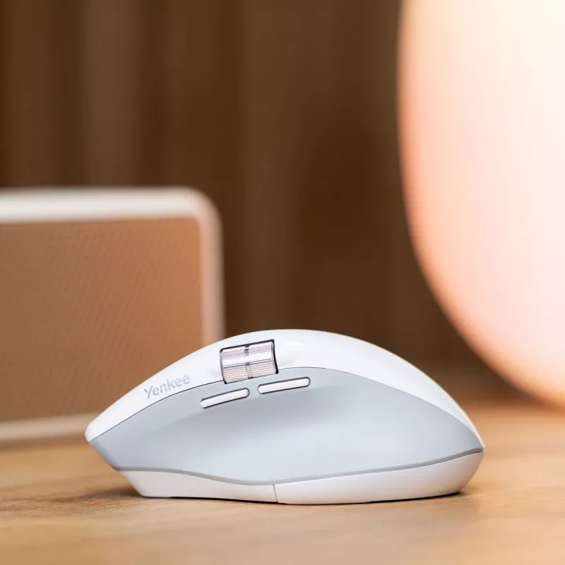 Wireless Mouse YENKEE 2095WH SPIN DUAL Smart Flying Scroll