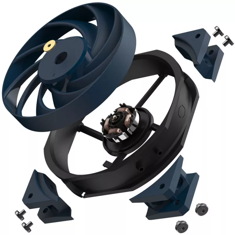 Fan Cooler Master Mobius 120 OC 12 cm Black 3 Speeds 3200 RPM