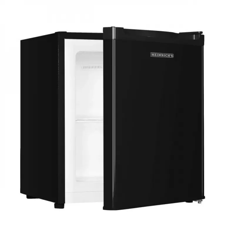 Chest freezer HEINRICH'S HGB 5088 SW DF — upright freezer, 33 L net capacity, 220–240 V, 50 Hz, 470×440×510 mm, black