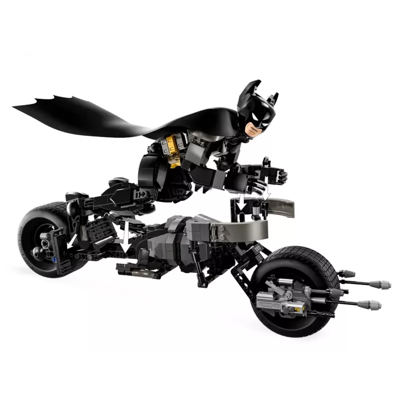 LEGO® DC Batman™: Betmeno konstruojama figurele ir motociklas 76273