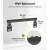 Fixed TV wall mount WENTRONIC Goobay Ultraslim 70822 XL Black for flat screens