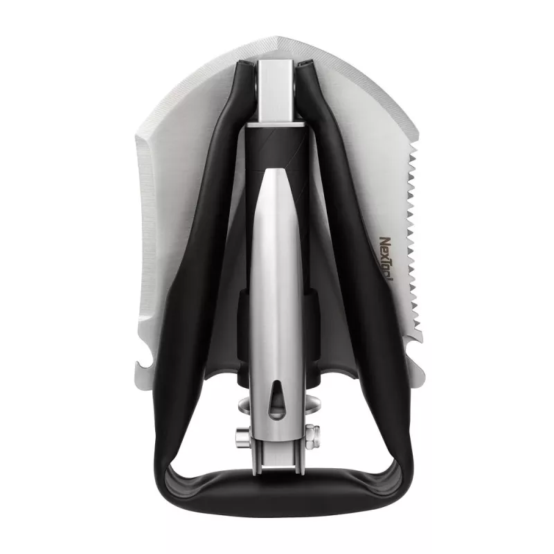 Folding shovel Nextool NE20033 — compact multi-functional mini shovel, folded 20.6 cm, extended 50.3 cm, weight 797 g, width 128 mm