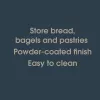 Bread Bin Salter Marino Steel Construction BW124601EU7 - Stainless Steel Loaf Storage
