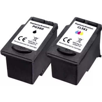 Renkforce Ink Combination-Pack replaces Canon PG-560 + CL-561 (3713C006) compatible Black, Cyan, Magenta, Yellow RF-I-C-PG560CL561BKCMY2PK RF-5706084 (RF-5706084)