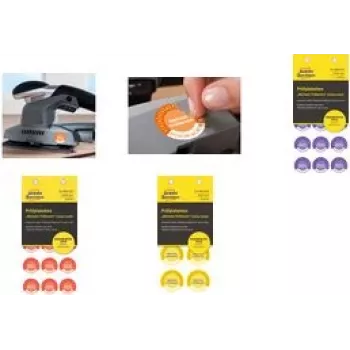 Inspection Stickers AVERY 6989-2025, yellow, 20 mm diameter, roll labels