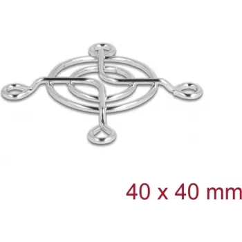 Fan grill DELOCK 67304 metal, 53×53 mm, silver — computer cooling accessory