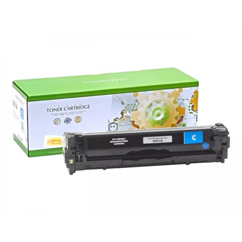 STATIC Toner cartridge compatible with HP CB541A/CF211A cyan remanufactured 1.400pages