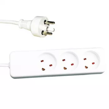 Power Extension Garbot 24155123-5EE 5m 3 AC Outlet Indoor White