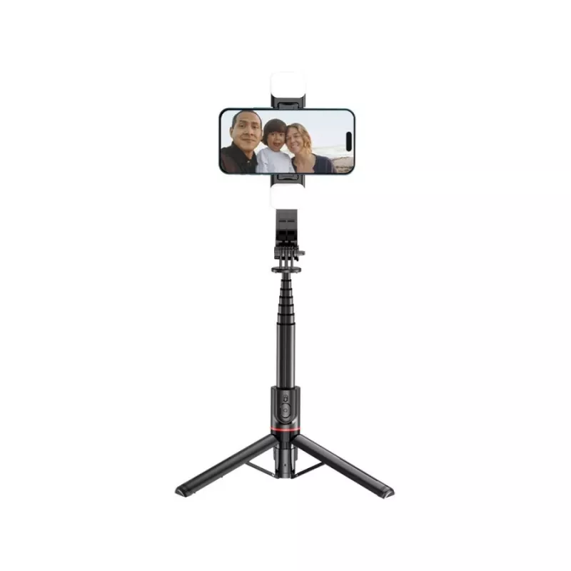 Tech-Protect L05S Selfie Stick stand LED lamp Bluetooth-Remote Control