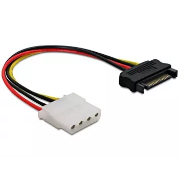 DeLOCK Power SATA/Molex Cable Black Red 0.12 m 860115
