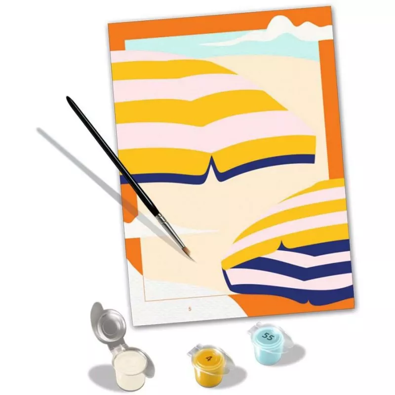 Painting kit Ravensburger CreArt Sunny Times — canvas painting set by number