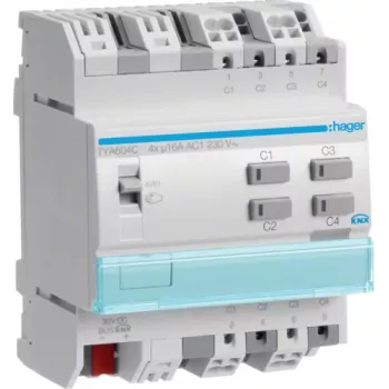 KNX Schalt-/Jalousieausga. 4-way 16A TYA604C (TYA604C)