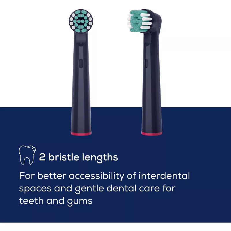 Beurer TB Clean Eco Green Planet brush heads, dark blue, 4-pack