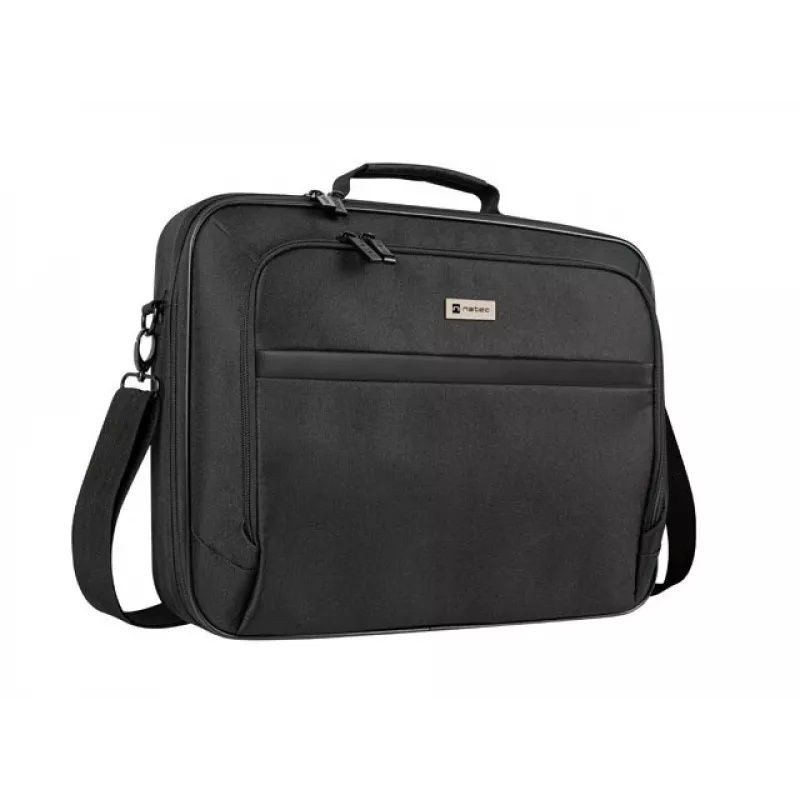 Briefcase NATEC Boxer Lite 39.6 cm (15.6 inch) – polyester, 2 compartments, shoulder strap, 410×305×65 mm, 750 g