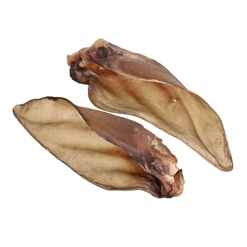 Dog treats PETITTO beef ear with cartilage — pack of 10, single-ingredient chew snacks