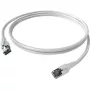 Easylan CP1KWBWBW0005 RJ45 network cable, patch cable CAT 6a S/FTP 0.5 m white 1 pc.