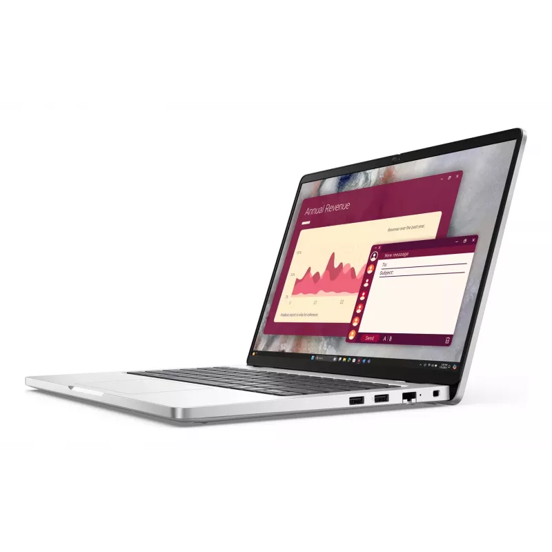 Laptop Dell Pro 14 — Intel Core Ultra 7 265U, 14 inch FHD+ 1920×1200, 16 GB DDR5, 512 GB SSD, Windows 11 Pro, Platinum