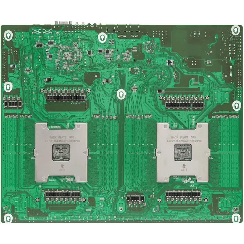 Motherboard ASRock GENOA2D24G-2L+ — AMD SoC, Socket SP5, ATX, 24x DDR5 DIMM, up to 12.3 TB, 2x GbE