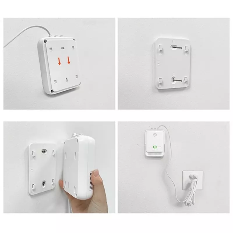 Gas leak and carbon monoxide detector LED