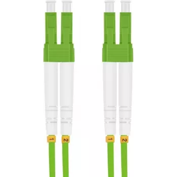 Herweck Helos LWL - Patch-Cable - LC Multi-Mode (M) to LC Multi-Mode (M) - 10,0m - Fibre Optic - Duplex - 50/125 micrometre - OM5 - Light Green (187473)