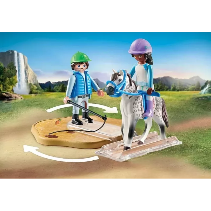 Figures set Horses 71637 Modern riding school