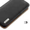 Dux Ducis Dux Ducis Hivo Ledertasche with Klappe Naturleder Brieftasche Case for Karten and Dokumente Samsung Galaxy S22+ (S22 Plus) Black