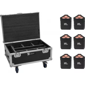 Lighting set EUROLITE 6x AKKU IP TL-3 QCL with case and charging function
