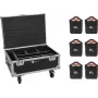 Lighting set EUROLITE 6x AKKU IP TL-3 QCL with case and charging function