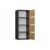 ALMA CHEST OF DRAWERS, ANTHRACITE/ARTISAN OAK