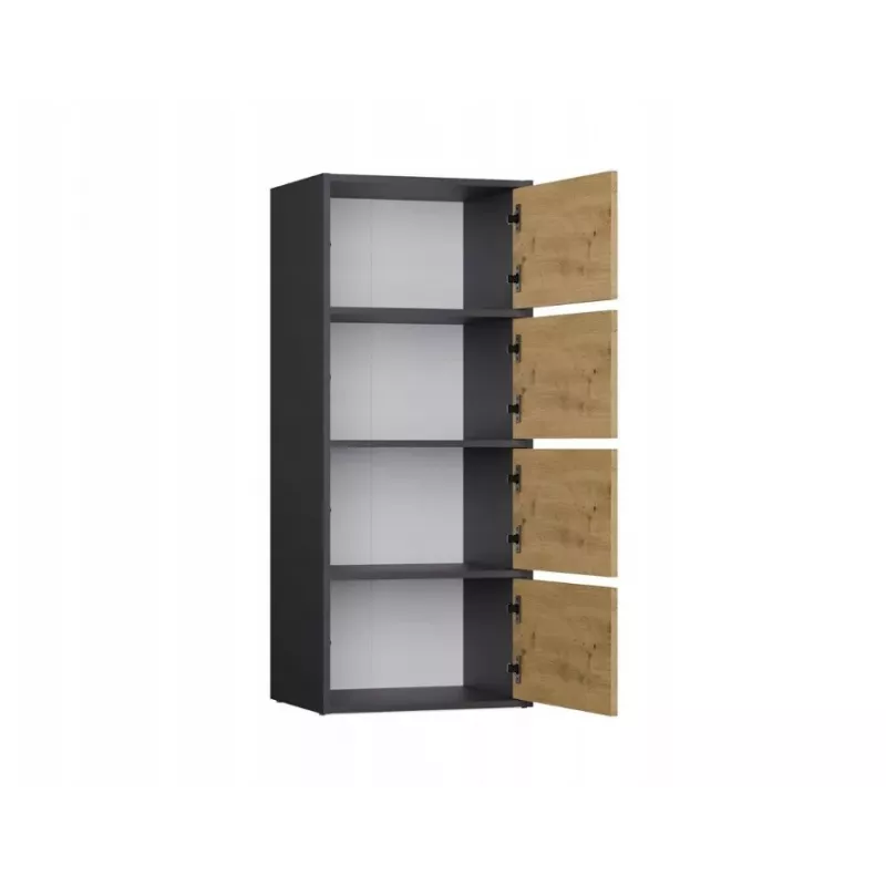 ALMA CHEST OF DRAWERS, ANTHRACITE/ARTISAN OAK
