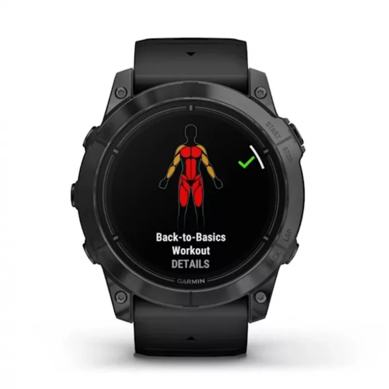 Smartwatch GARMIN epix Pro (Gen 2) — 1.4 inch AMOLED 454×454, 32 GB, GPS, Wi‑Fi, Bluetooth, 51 mm case, 98 g, black silicone