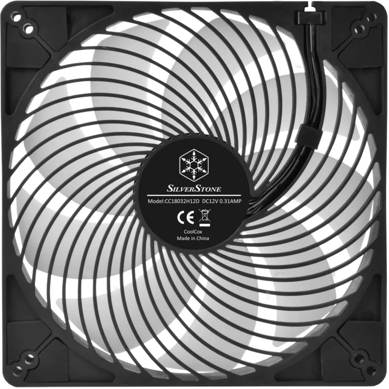 SilverStone Air Penetrator 184i ARGB 180mm Case Fan - Black