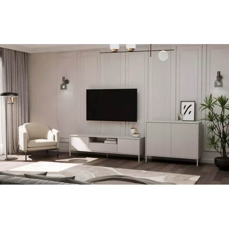 KAMARO 2D SLIM chest of drawers, cashmere colour