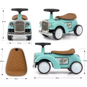 Ride-on toy milly mally Royce in mint color — model 5473