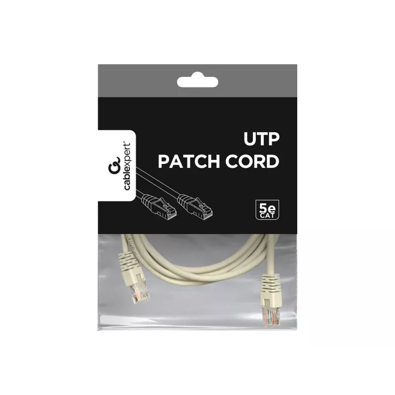 Gembird - Patch-Cable - RJ-45 (M) Zu RJ-45 (M) - 2 M - UTP - CAT 5e - Moulded - Grey
