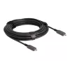 DeLOCK Active Optical USB-C Video + Data + PD Cable 10 m Black