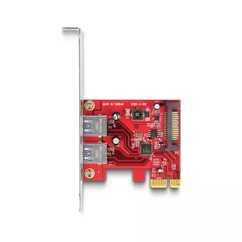 DeLOCK PCI Express x1 Card to 2 x USB 5 Gbps Type-A Female Low Profile