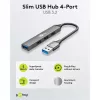 Goobay USB Hub 74456 Type-A 5000 Mbit/s Light Grey