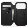 Leather folio phone cover Nomad Modern Leather Folio for iPhone 17 Pro — brown, fits 6.3 inch (16 cm), 4 card pockets