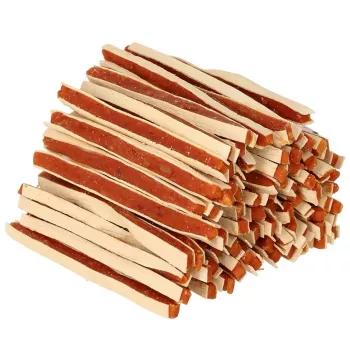 Dog treats PETITTO Soft duck strips 500 g — duck soft strips, grain-free, protein 43%, moisture 18%