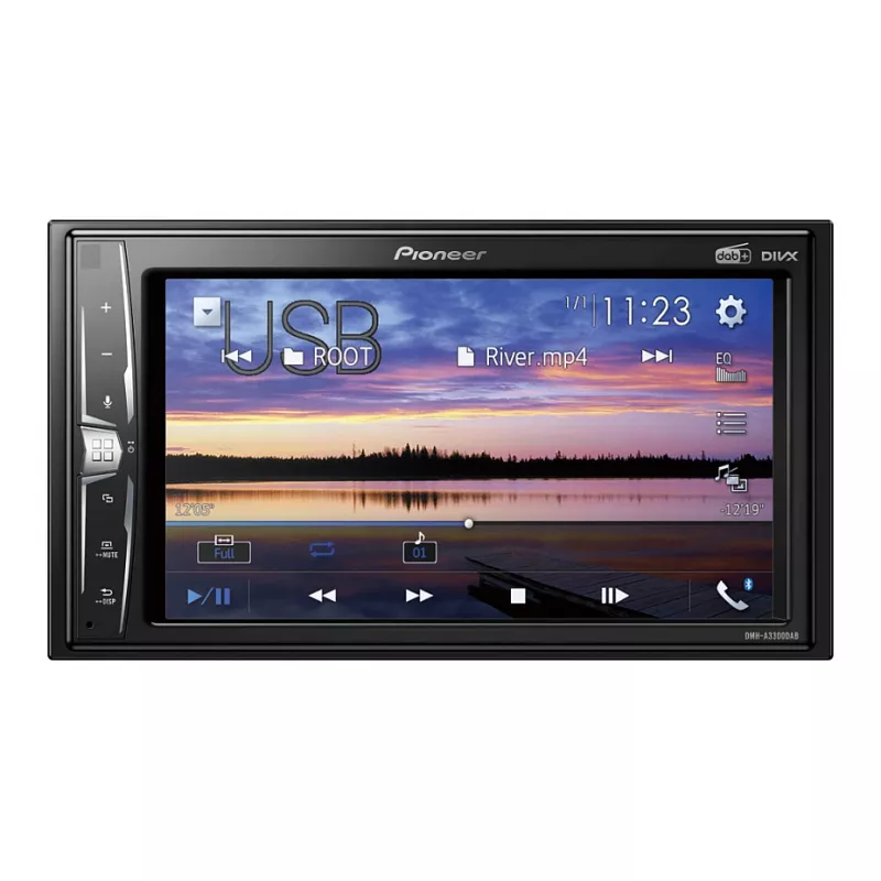 Car Media Receiver Pioneer DMH-A3300DAB Black Bluetooth 2 DIN 50W