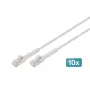 Digitus CAT 6A F-FTP bendable patch cord, copper, 3 m, gray, 10 pieces